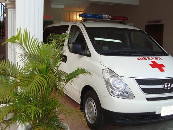 Fully kitted Hyundai H-1 ambulance