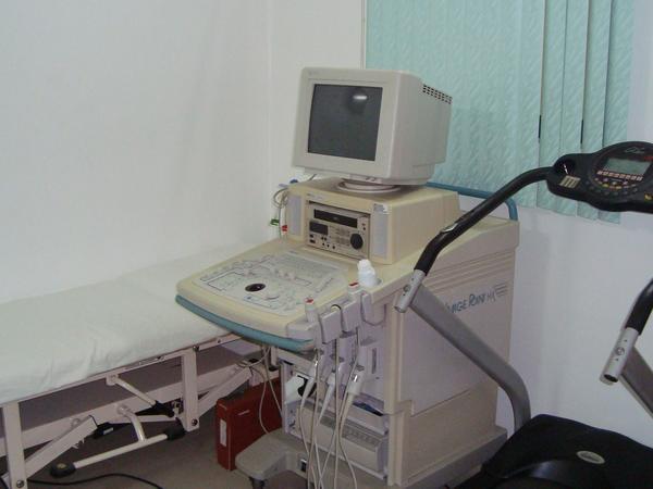 Ultrasound and treadmill in the cardiac centre